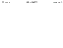 Tablet Screenshot of leoetviolette.com